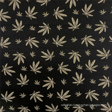 Rayon Bengaline Print Maple Leaf Style Garment Fabric